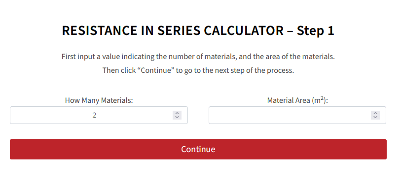 Resistance in Series Calculator