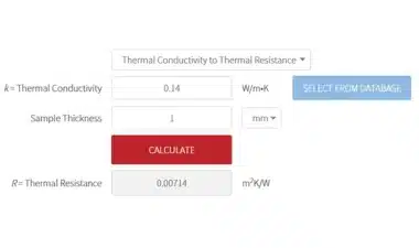 熱導率和熱阻計算器 - Thermal Conductivity & Resistance Calculator