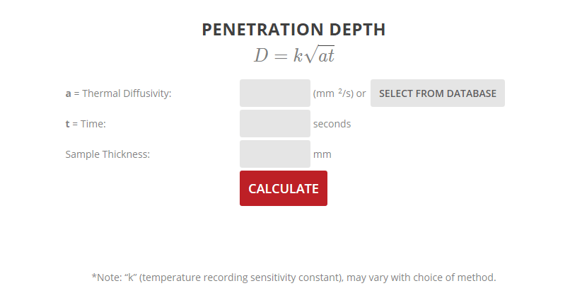 Heat Penetration Calculator